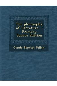 Philosophy of Literature