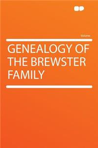 Genealogy of the Brewster Family