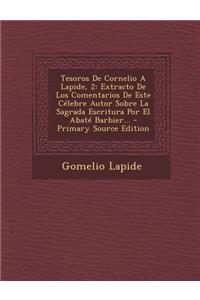 Tesoros De Cornelio A Lapide, 2