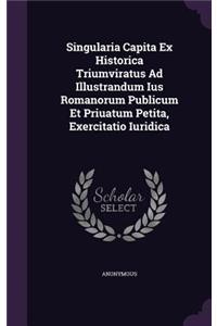 Singularia Capita Ex Historica Triumviratus Ad Illustrandum Ius Romanorum Publicum Et Priuatum Petita, Exercitatio Iuridica