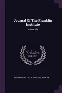 Journal Of The Franklin Institute; Volume 178