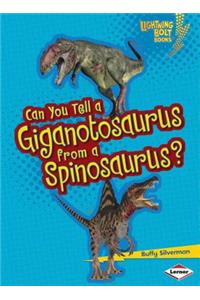 Can You Tell a Giganotosaurus from a Spinosaurus