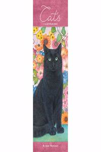 CATS BY ANNE MORTIME SLIM CALENDAR 2021