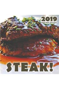 Steak! 2019 Mini Wall Calendar
