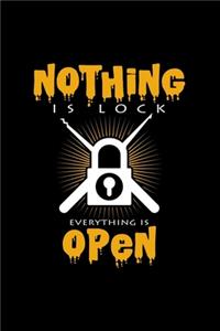 Nothing is lock everything is open