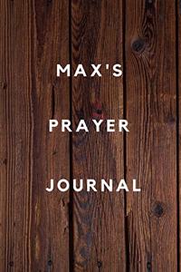 Max's Prayer Journal