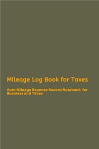 Mileage Log Book for Taxes