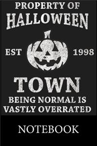 Property of Halloween Town Est.1998 Notebook