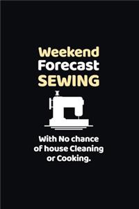 Weekend Forecast Sewing with No chance of house Cleaning or Cooking.