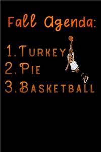 fall agenda turkey pie basketball