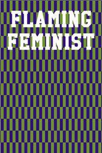 Flaming Feminist: Dot Grid Notebook 6"x9" 120 Pages