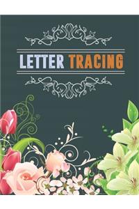Letter Tracing. Kindergarten Workbook. Beginner to Tracing ABC Letters A-Z. Alphabet Handwriting Practice workbook for kids