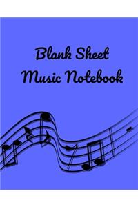 Blank Sheet Music Notebook