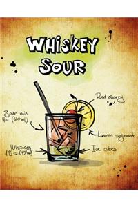 Whiskey Sour Cocktail Dot Grid Bullet Journal