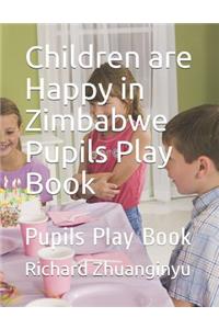 Children Are Happy in Zimbabwe Pupils Play Book
