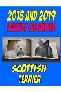 2018 and 2019 Weekly Calendar Scottish Terrier