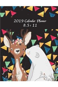 2019 Calendar Planner 8.5 x 11
