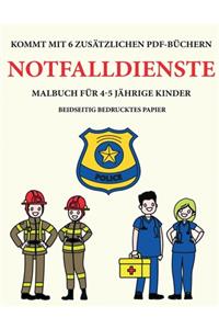 Malbuch für 4-5 jährige Kinder (Notfalldienste)