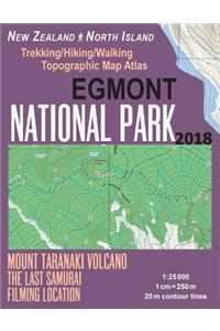 Egmont National Park Trekking/Hiking/Walking Topographic Map Atlas Mount Taranaki Volcano The Last Samurai Filming Location New Zealand North Island 1