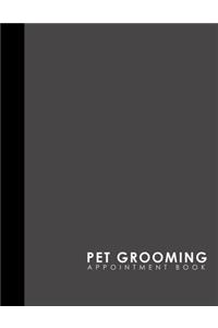 Pet Grooming Appointment Book