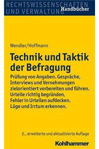 Technik Und Taktik Der Befragung