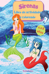 Sirenas - Libro de actividades y coloreado