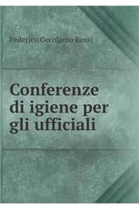 Conferenze Di Igiene Per Gli Ufficiali