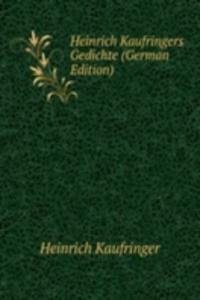 Heinrich Kaufringers Gedichte (German Edition)