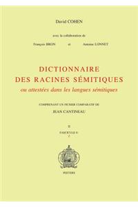 Dictionnaire Des Racines Semitiques Ou Attestees Dans Les Langues Semitiques, Fasc. 8