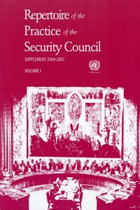 Repertoire of the practice of the Security Council