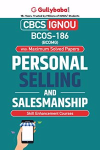 Gullybaba IGNOU BSCG 6th Sem BCOS-186 Personal Selling and Salesmanship in English