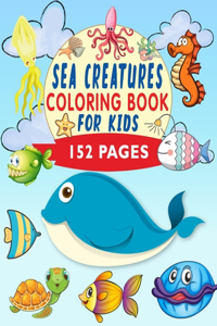 Sea Creatures Coloring Book For Kids