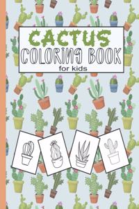 Cactus Coloring Book For Kids