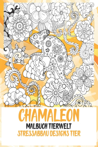 Malbuch - Stressabbau Designs Tier - Tierwelt - Chamäleon