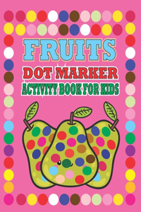Fruits dot marker activity book for kids