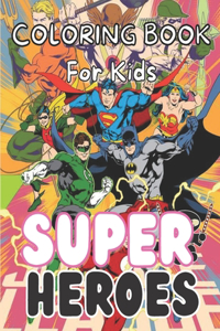 Super Hero coloring book for kids