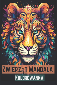 Zwierzat Mandala Kolorowanka