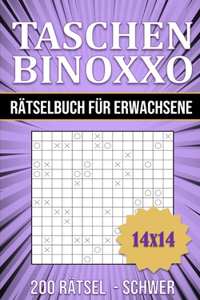 Taschen BINOXXO 14x14 Rätselbuch für Erwachsene - 200 Rätsel Schwer