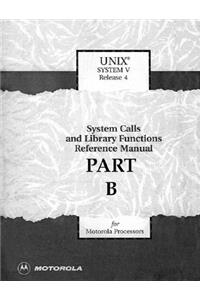 Unix System V Release 4 System Calls & Library Functions Reference Manual for Motorola Processors