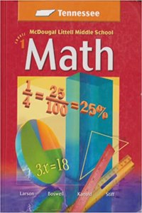 McDougal Littell Middle School Math Tennessee: Student Edition Course 1 2005