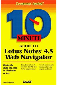 10 Minute Guide to Internotes Web Navigator (10 Minute Guides)