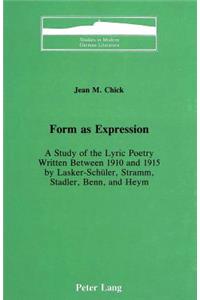 Form as Expression
