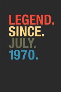 Legend Since July 1970