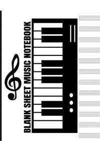 Blank Sheet Music Notebook