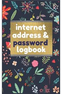 Internet Address & Password Logbook