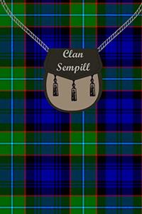 Clan Sempill Tartan Journal/Notebook