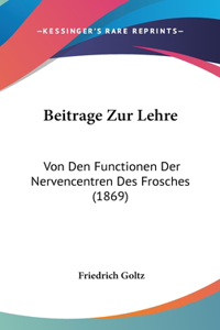 Beitrage Zur Lehre