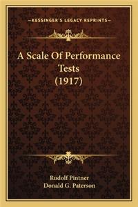 Scale of Performance Tests (1917)