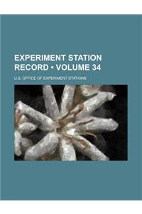 Experiment Station Record (Volume 34)