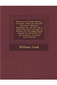 Memoirs of Charles Macklin, Comedian